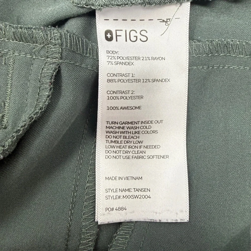Figs Tansen Jogger Scrub Pants Mens Medium Moss Medical MXXSW2004 Elastic Waist